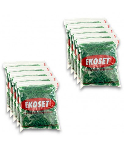 40mm Yeşil Kauçuk Paket Ambalaj Para Lastiği 10.000 Adet