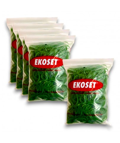70mm Yeşil Kauçuk Paket Ambalaj Para Lastiği 5.000 Adet