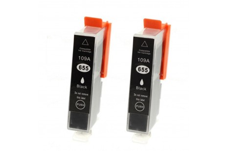 Ekoset hp 655 uyumlu Siyah Muadil Kartuş 2li Paket Deskjet 3525/4615/4625/5525/6520/6525