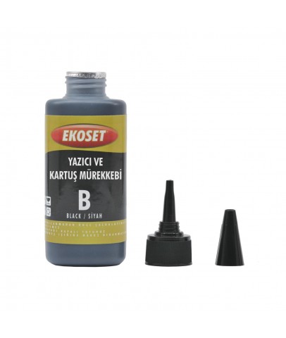 Siyah Mürekkep 100ml Universal Tüm Yazıcı ve Kartuş Modellerine Uyumludur