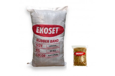 Kauçuk Büyük Boy Paket Lastiği 100mm 25 Kg