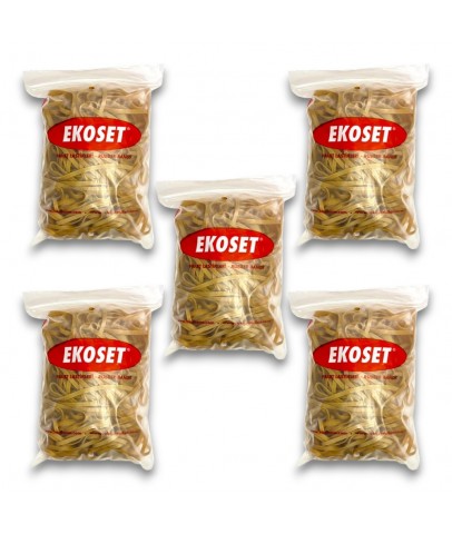 Kauçuk Büyük Boy Paket Lastiği 220x5mm 500 Gram 5li Paket
