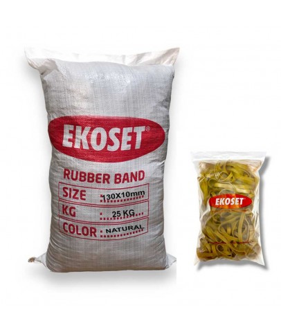 Kauçuk Ekstra Kalın Paket Lastiği 130x10mm 25 Kg