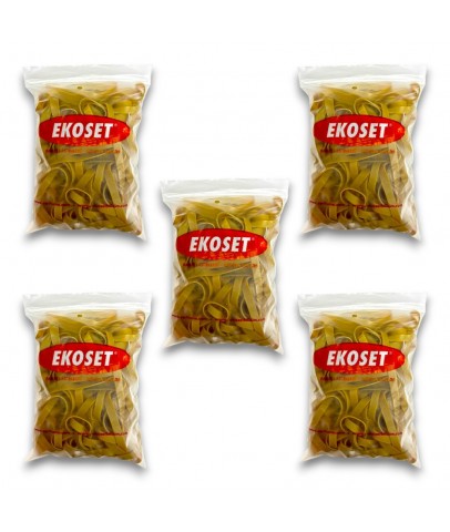 Kauçuk Ekstra Kalın Paket Lastiği 130x10mm 500 Gram 5li Paket