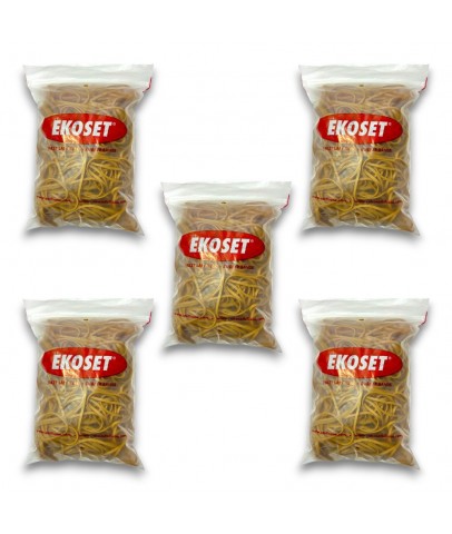 Kauçuk Geniş Paket Lastiği 180x3mm 500 Gram 5li Paket