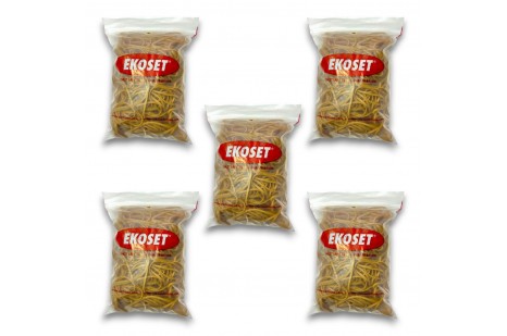 Kauçuk Geniş Paket Lastiği 180x3mm 500 Gram 5li Paket
