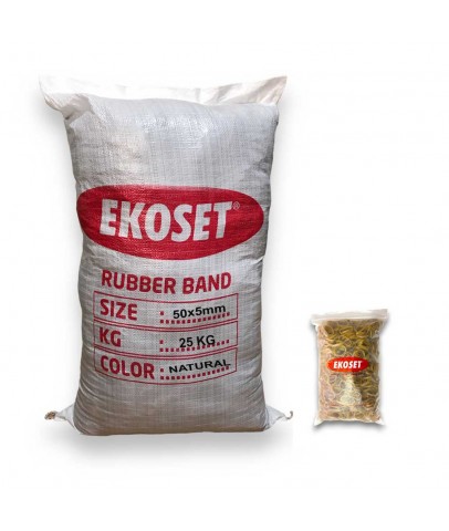 Kauçuk Geniş Paket Lastiği 50x5mm 25 Kg