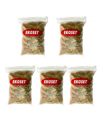 Kauçuk Geniş Paket Lastiği 50x5mm 500 Gram 5li Paket