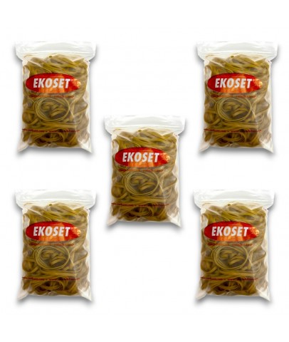 Kauçuk Geniş Paket Lastiği 70x5mm 500 Gram 5 li Paket