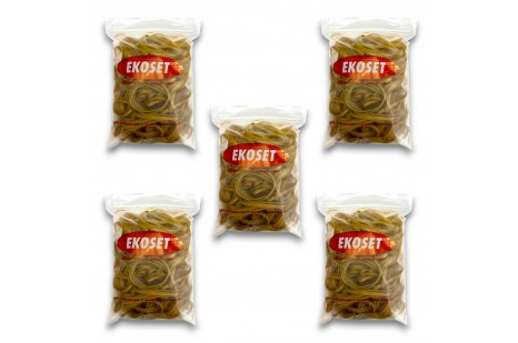 Kauçuk Geniş Paket Lastiği 70x5mm 500 Gram 5 li Paket