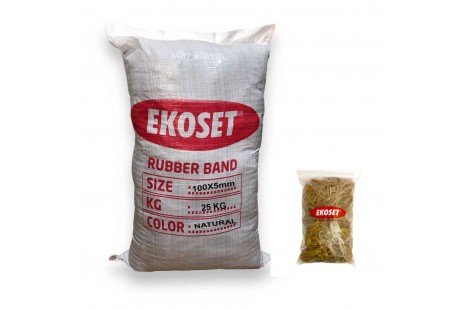 Kauçuk Kalın Paket Lastiği 100x5mm 25 Kg