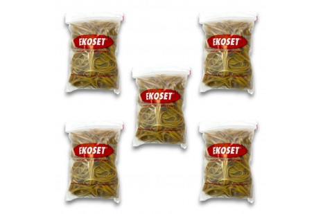 Kauçuk Kalın Paket Lastiği 100x5mm 500 Gram 5li Paket