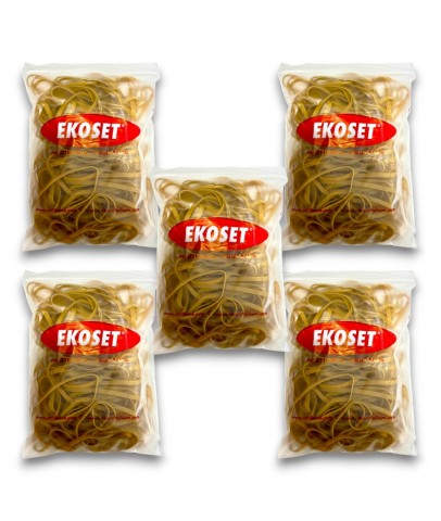 Kauçuk Kalın Paket Lastiği 120x5mm 500 Gram 5li Paket