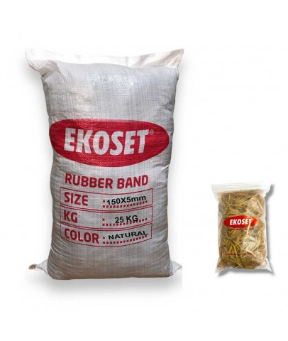 Kauçuk Kalın Paket Lastiği 150x5mm 25 Kg