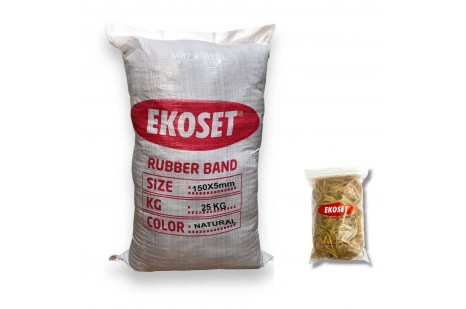 Kauçuk Kalın Paket Lastiği 150x5mm 25 Kg