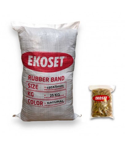 Kauçuk Kalın Paket Lastiği 180x5mm 25 Kg