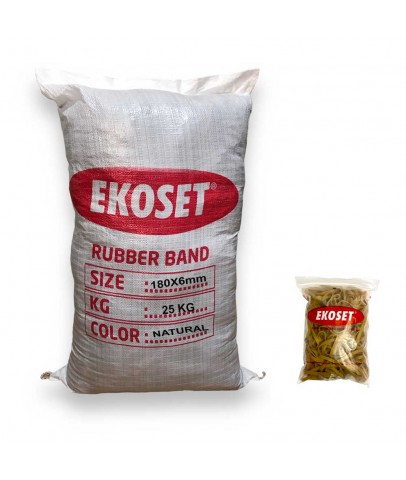 Kauçuk Kalın Paket Lastiği 180x6mm 25 Kg