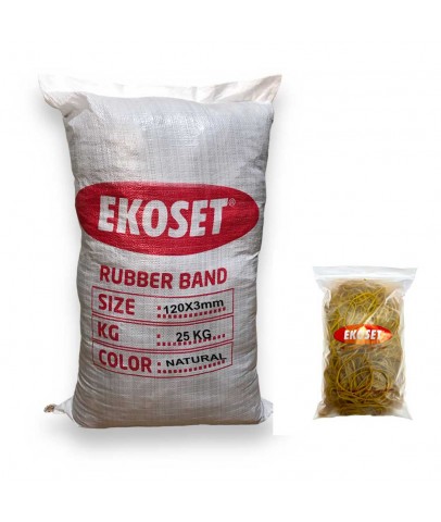 Kauçuk Paket Lastiği 120x3mm 25 Kg
