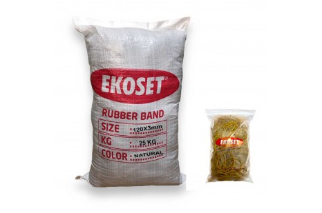 Kauçuk Paket Lastiği 120x3mm 25 Kg