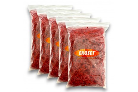 Küçük Kırmızı Paket Lastiği 40mm 5 KG