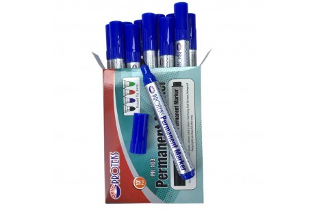 Protex Koli Kalemi Permanent Marker Mavi 12'li Paket