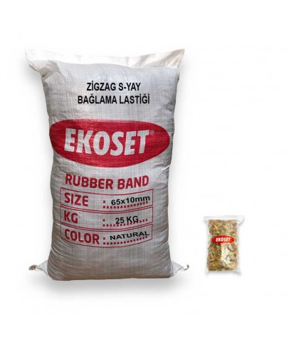 Zigzag Yay Bağlama Lastiği 25 KG