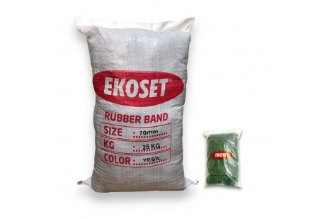 Yeşil Para Lastiği 70mm 25 KG