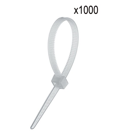 Ekoset Kablo bağı Plastik Cırt Kelepçe 3,6x200mm Beyaz 1000 Adet