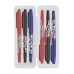 Ekoset Isı ile Uçan Kalem 3 Renk 6 Adet 0,7mm İnce uçlu (Mavi-Kırmızı-Siyah)