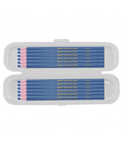 Standard İpli Kalem China Marker Mavi 12 Adet